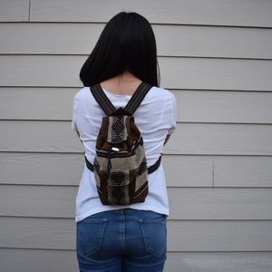 New Mexican handwoven boho chic bohemian backpack